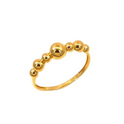 916 Gold Lattice V Ring