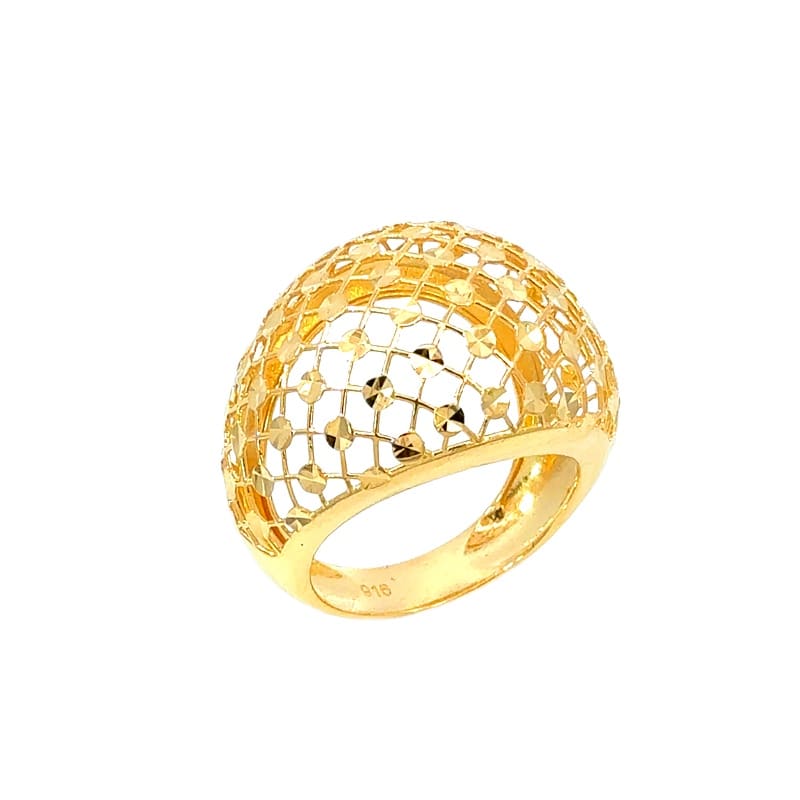 916 Gold Hope V Ring