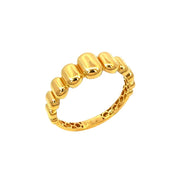 916 Gold Iris V Ring