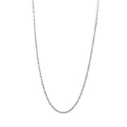 10K White Gold Cable Chain