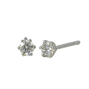 10K White Gold 0.20ct Lab Diamond Earrings
