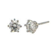 10K White Gold 0.60ct Lab Diamond Earrings