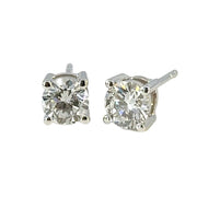 10K White Gold 0.68ct Lab Diamond Earrings