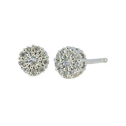 10K White Gold 0.06ct Lab Diamond Earrings