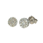 10K White Gold 0.13ct Lab Diamond Earrings