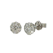 10K White Gold 0.25ct Lab Diamond Earrings
