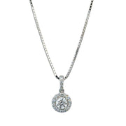 10K White Gold 0.30ct Lab Diamond Pendant