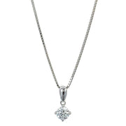 10K White Gold 0.33ct Lab Diamond Pendant
