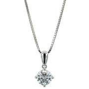 10K White Gold 1.00ct Lab Diamond Pendant