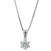 10K White Gold 1.04ct Lab Diamond Pendant
