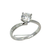 10K White Gold 0.71ct Lab Diamond Cascade Ring