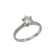 10K White Gold 0.55ct Lab Diamond Ring