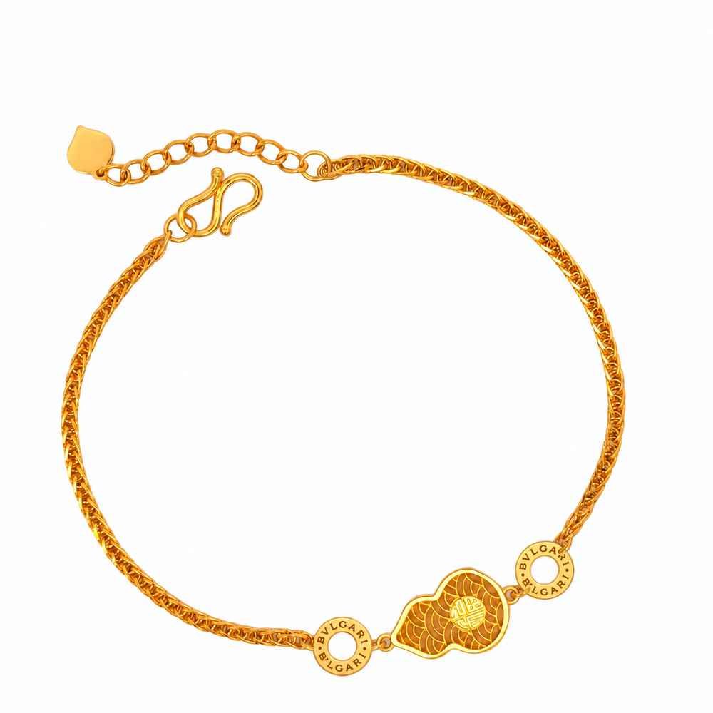 999 Gold Gourd Bracelet — YB12963-1