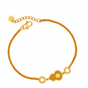 999 Gold Gourd Bracelet — YB12963-1