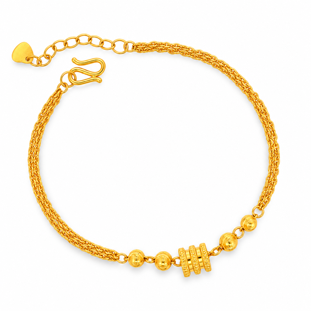 999 Gold Lu Lu Tong Bracelet — YB12964-1