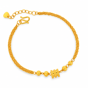 999 Gold Lu Lu Tong Bracelet — YB12964-1