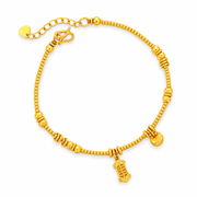 999 Gold Blessings Cascade Bracelet — YB12969-1