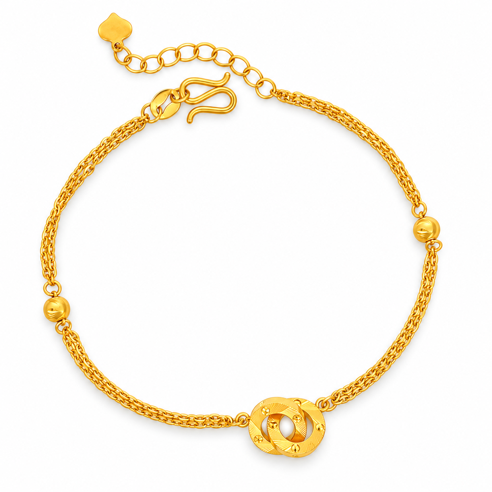 999 Gold Nina V Bracelet — YB12977-1
