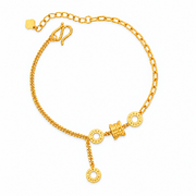999 Gold Lu Lu Tong Cascade Bracelet — YB12986-1