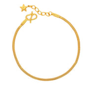 999 Gold Shine V Bracelet