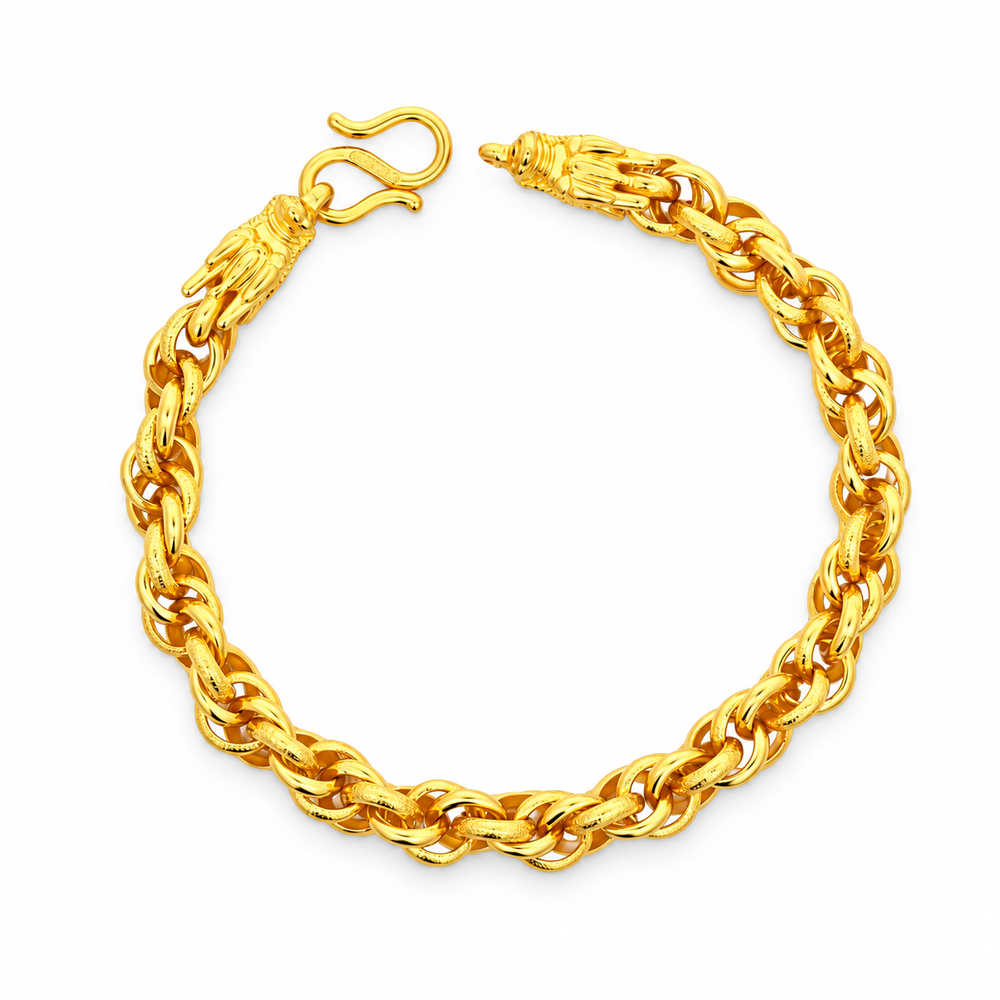 999 Gold Blessings Grande Bracelet — YB13002-1