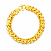 999 Gold Pearl V Bracelet — YB13003-1