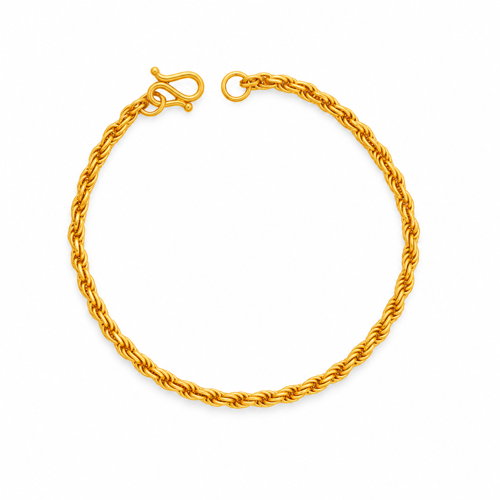 999 Gold Lyra V Bracelet — YB13011-1
