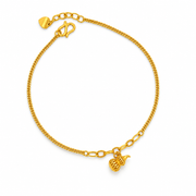 999 Gold Gourd Duet Bracelet — YB13162-1