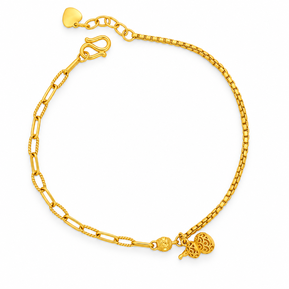 999 Gold Gourd Aura Bracelet — YB13164-1
