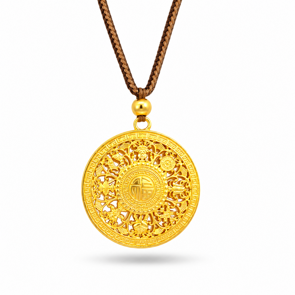 999 Gold Daily Bliss Bloom Necklace – front view
