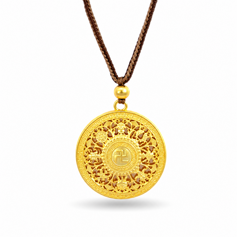 999 Gold Daily Bliss Bloom Necklace – back view