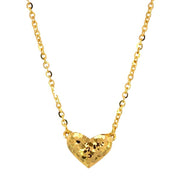 999 Gold Heart Necklace