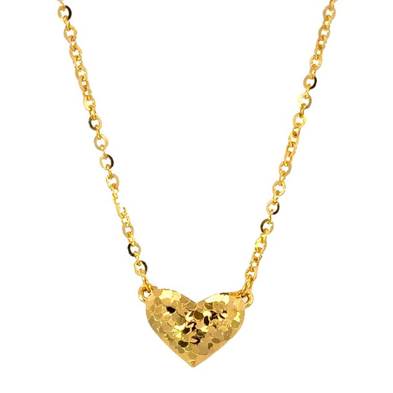 999 Gold Heart Necklace
