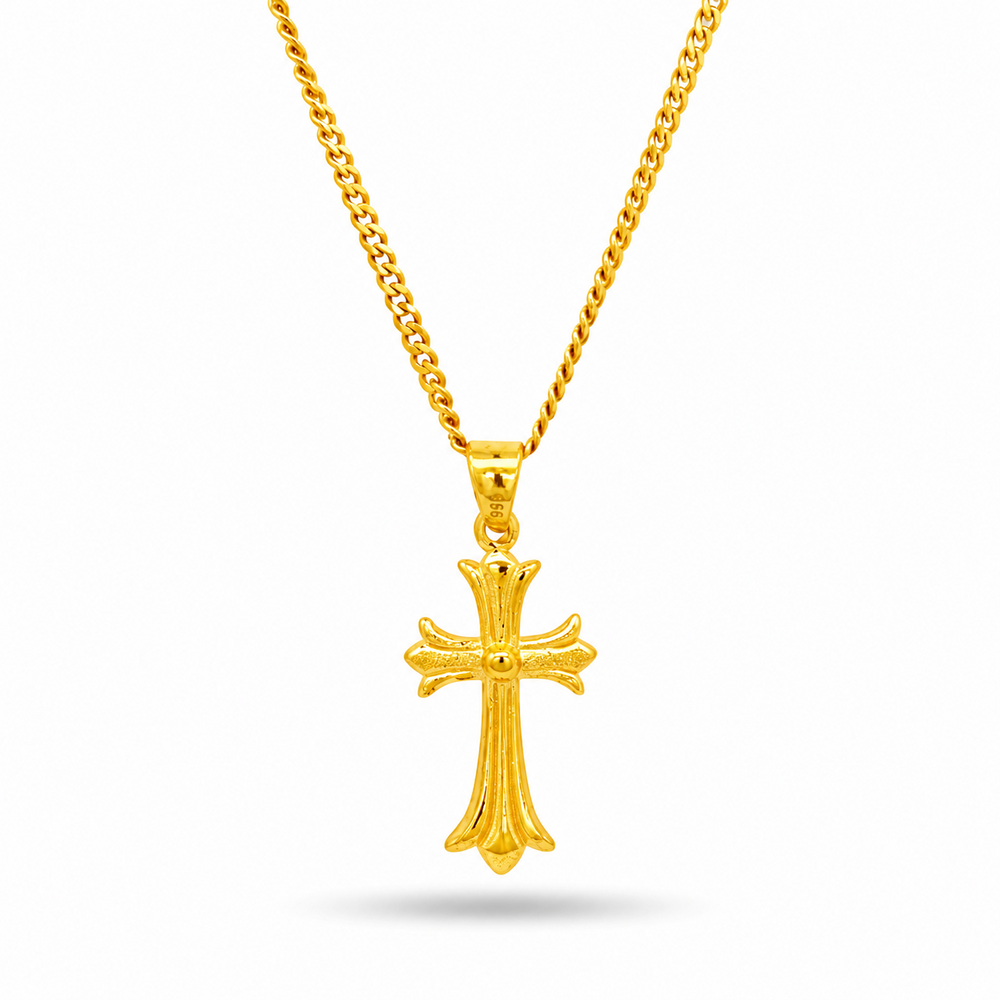 999 Gold Religion Pendant – front view