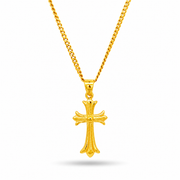 999 Gold Religion Pendant – front view