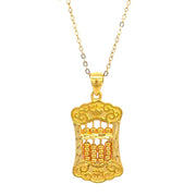 999 Gold Abacus Pendant