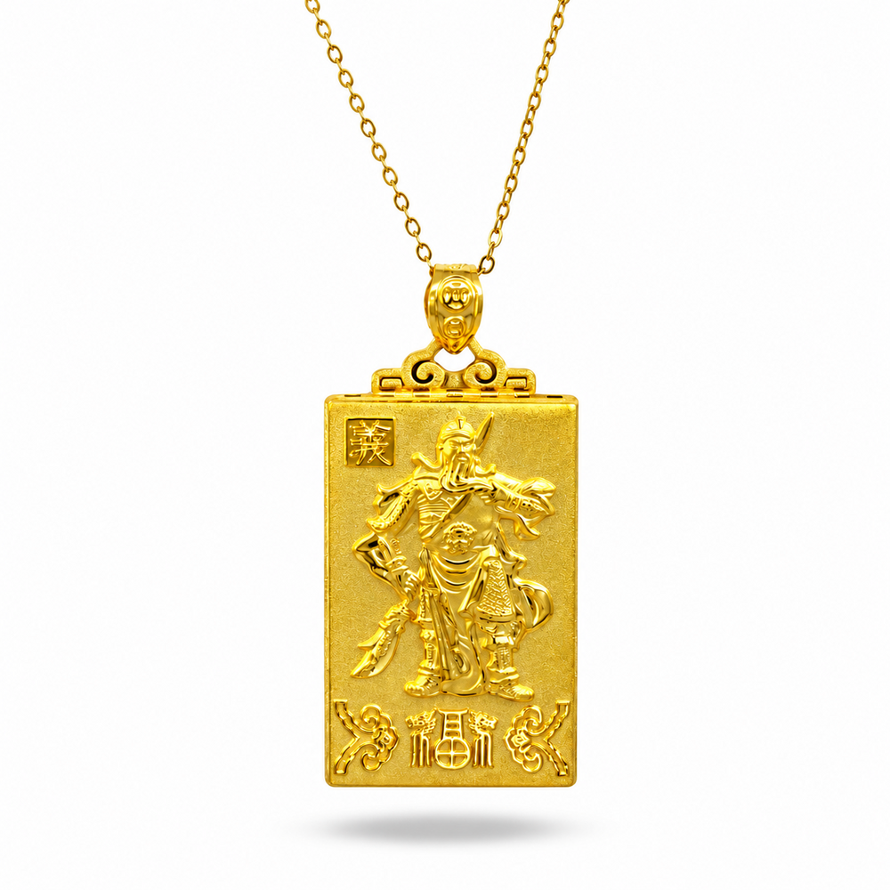 999 Gold Religion Aura Pendant – front view