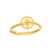 999 Gold Blessings Bloom Ring