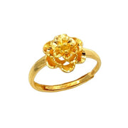 999 Gold Flower Bloom Ring