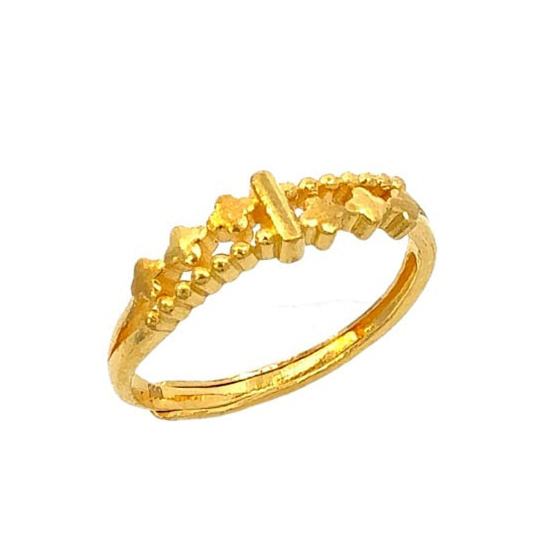 999 Gold Classique V Ring