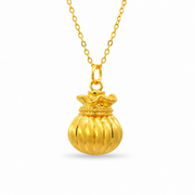 999 Gold Blessings Serene Pendant