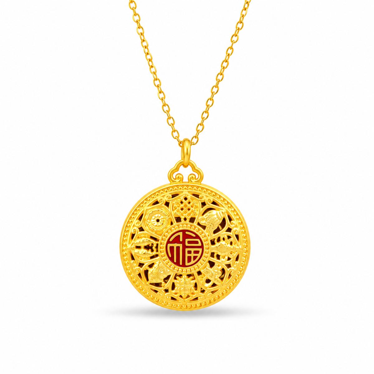 999 Gold Blessings Nova Pendant