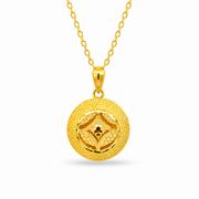 999 Gold Blessings Echo Pendant