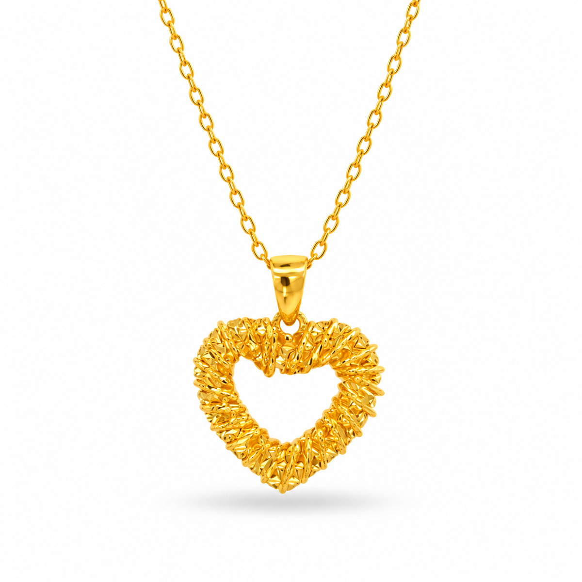 999 Gold Weave Pendant