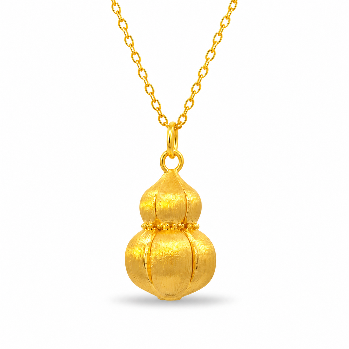 999 Gold Gourd Aura Pendant