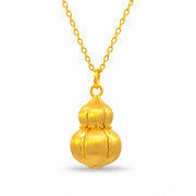 999 Gold Gourd Aura Pendant