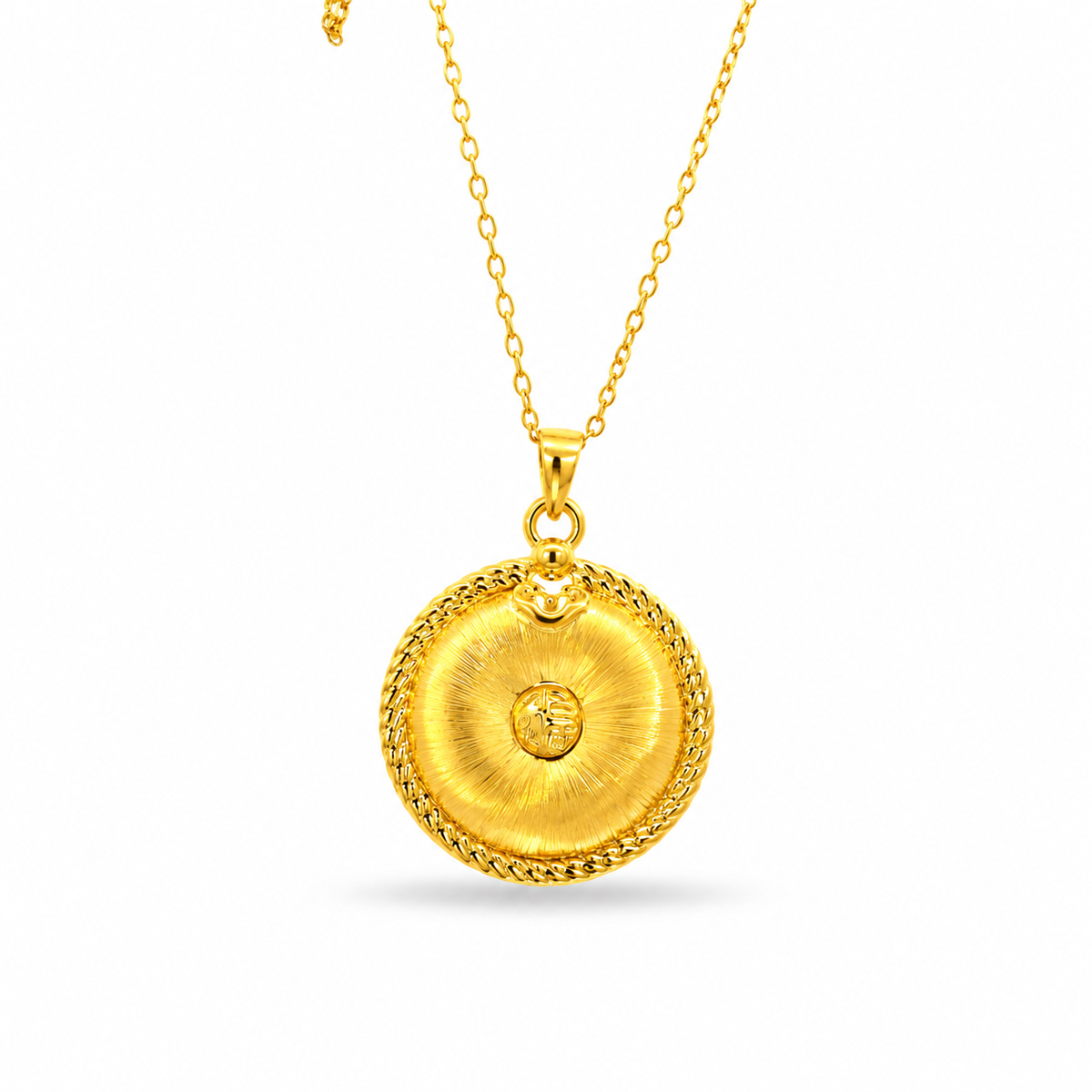 999 Gold Blessings Ember Pendant