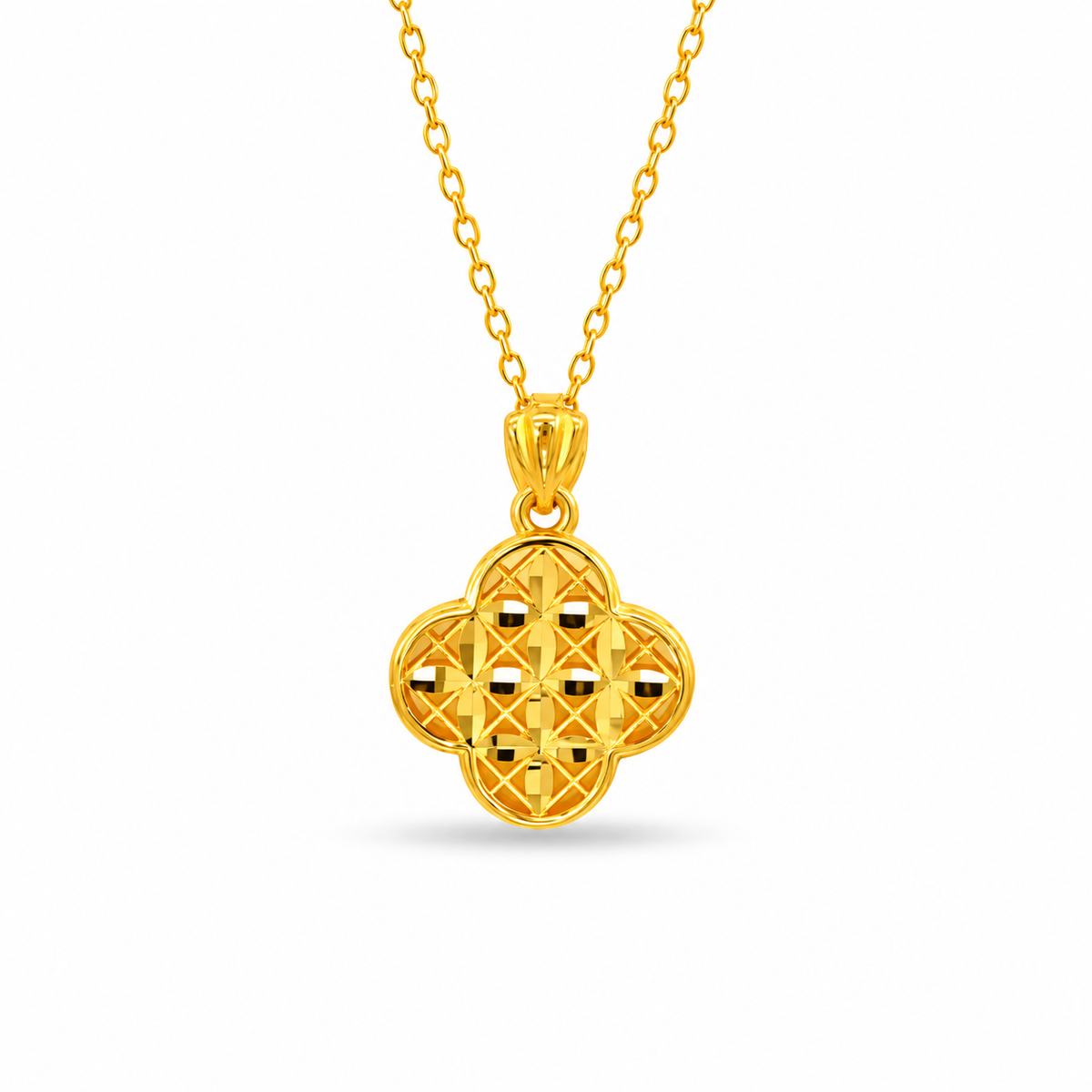 999 Gold Flower Nova Pendant