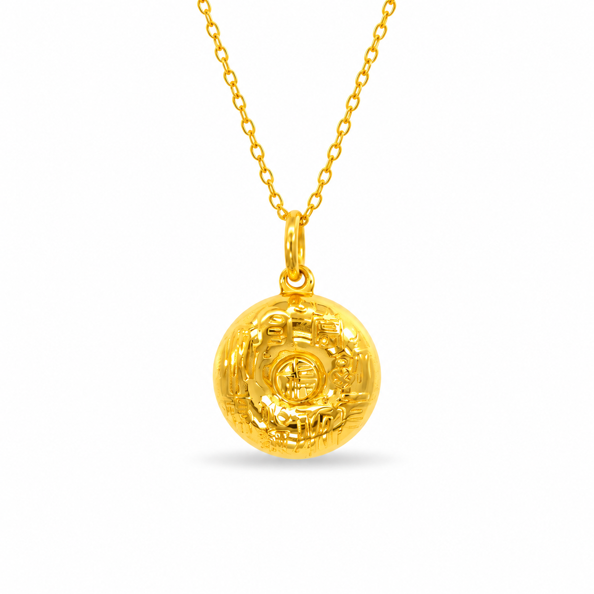 999 Gold Blessings Cascade Pendant
