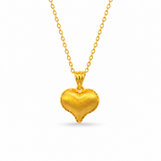 999 Gold Heart Pendant
